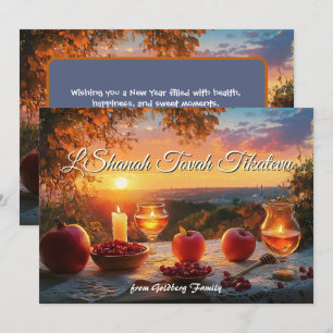 Golden Harvest Blessings kaart