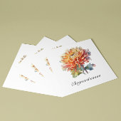 Golden Harvest Chrysanthemum, op maat Feestdagenkaart