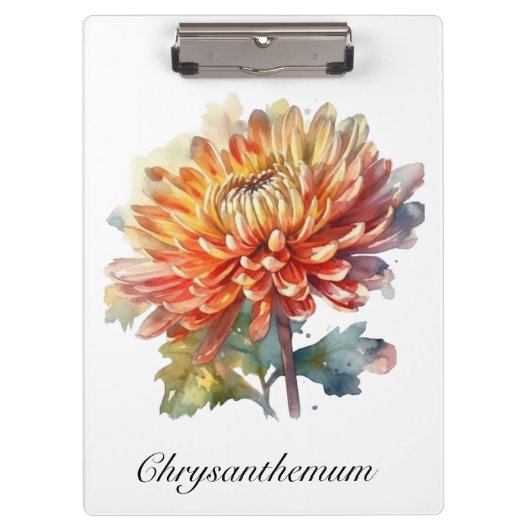 Golden Harvest Chrysanthemum, op maat Klembord (Voorkant)