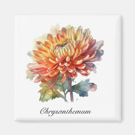 Golden Harvest Chrysanthemum, op maat Magneet