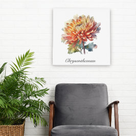 Golden Harvest Chrysanthemum, op maat Perfect Poster