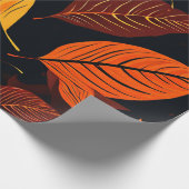 Golden Harvest: Herfstblad Prints Cadeaupapier (Hoek)