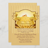 Golden Harvest Invitation Kaart (Voorkant / Achterkant)