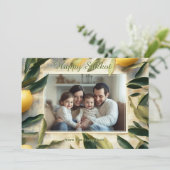 Golden Harvest Sukkot Wenskaart Kaart (Staand voorkant)