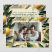 Golden Harvest Sukkot Wenskaart Kaart (Voorkant / Achterkant)