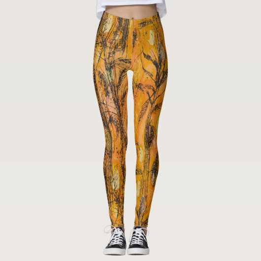 Golden Harvest Textile Pattern Leggings (Voorkant)