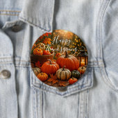 Golden Harvest Thanksgiving  Ronde Button 4,0 Cm (In situ)