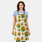 Golden Harvest White Kitchen Schort (Gedragen)