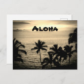  Golden Hawaiian Sunset Briefkaart (Voorkant / Achterkant)