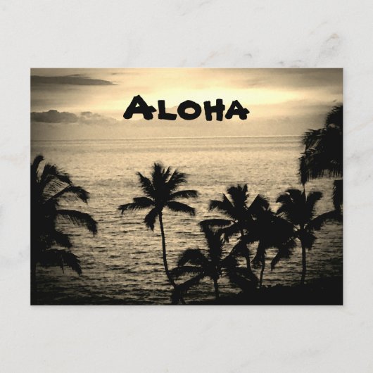  Golden Hawaiian Sunset Briefkaart (Voorkant)