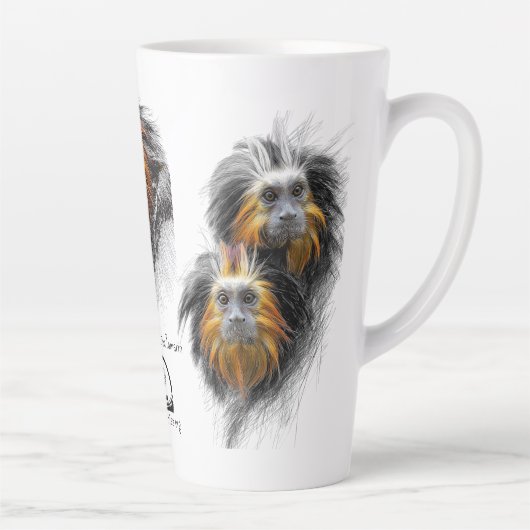 Golden-headed Lion Tamarin Mug by RSCF (Droite)
