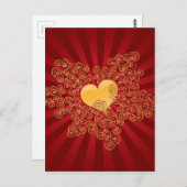 Golden Heart Briefkaart (Voorkant / Achterkant)
