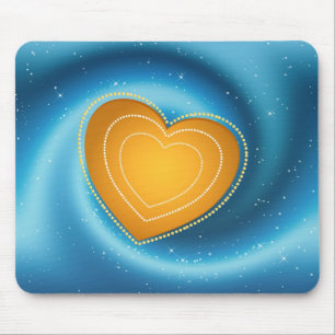 Golden Heart Mousepad Muismat