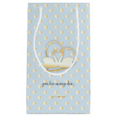 Golden Heart Swans, Gentle Love Klein Cadeauzakje (Voorkant)