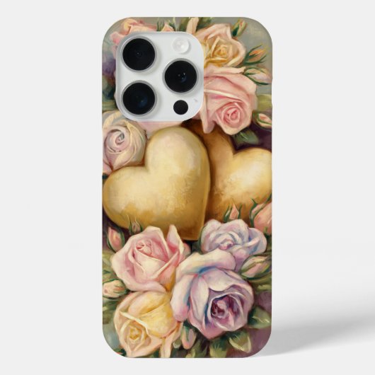 Golden Hearts Pastel Pallet Case-Mate iPhone Case (Achterkant)