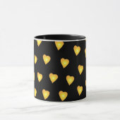 Golden Hearts Pattern Mok (Midden)