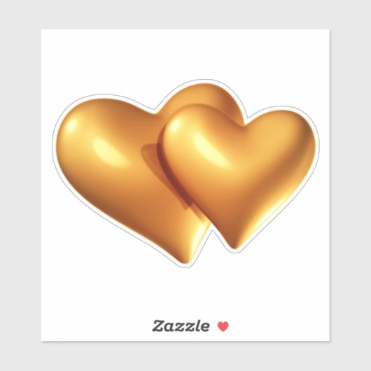 Golden Hearts Sticker (Vel)