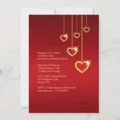 Golden Hearts Valentine Invitation (Dos)