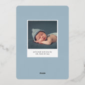 Golden Hello | Faire-part de naissance de rempliss (Verso)