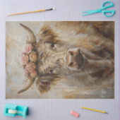 Golden Highlander Koe Tissuepapier (Craft)