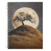 Golden Hill Moonlit Tree Notebook Notitieboek (Voorkant)
