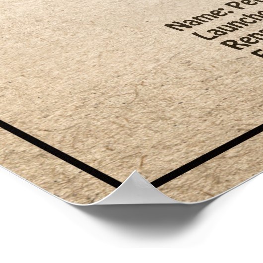 Golden Hind - Schip Blauwdruk Plannen SD Poster (Hoek)