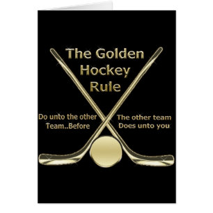 Golden Hockey Rule Card