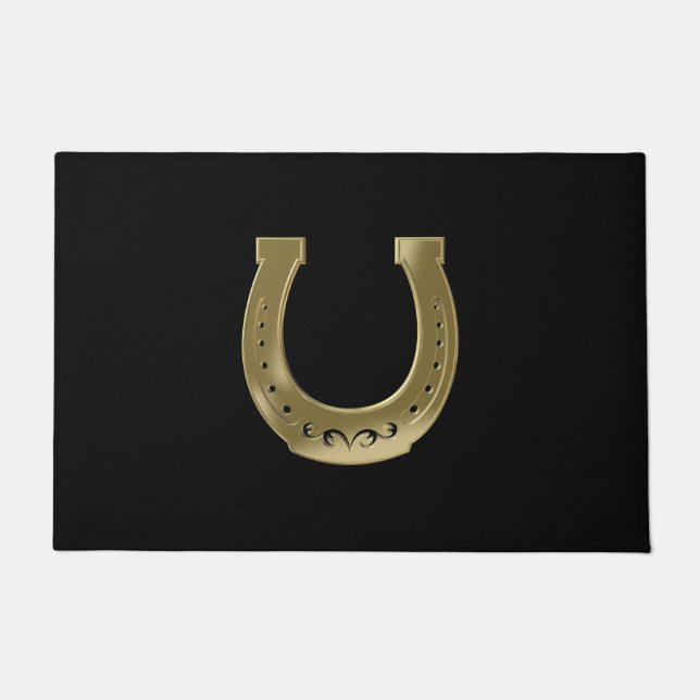 Golden hoefijzer deurmat (Voorkant)