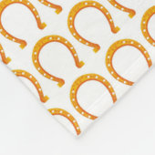 Golden Hoefijzer Fleece Blanket Deken (Hoek)