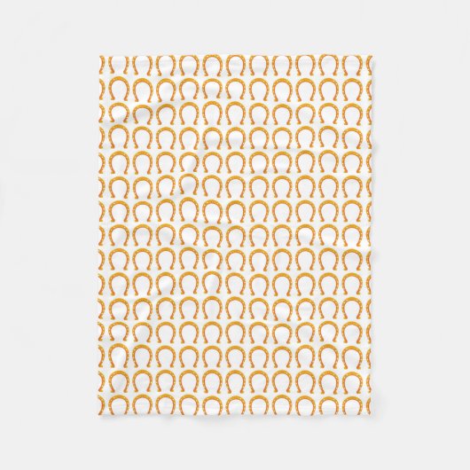 Golden Hoefijzer Fleece Blanket Deken (Voorkant)