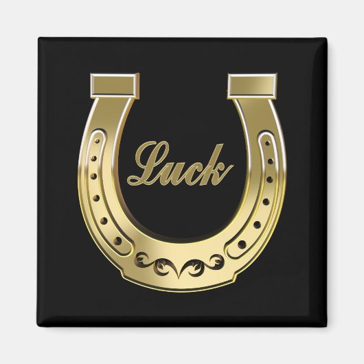 Golden hoefijzer magneet (Voorkant)