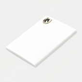 Golden hoefijzer post-it® notes (Schuin)