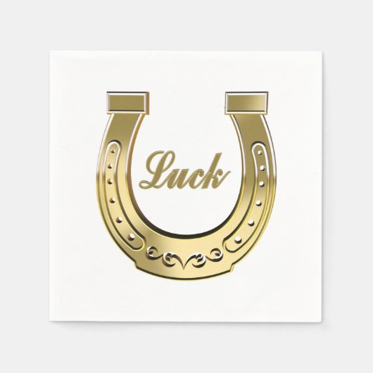 Golden hoefijzer servet (Voorkant)