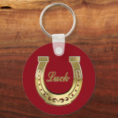 Golden hoefijzer sleutelhanger (Voorkant)