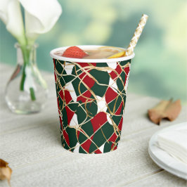 Golden Holiday Elegance Paper Cup Papieren Bekers