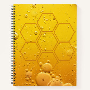 Golden Honeycomb Abstracte textuur Notitieboek