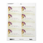 Golden Honeycomb Bee  Return Address Labels (Full Sheet)