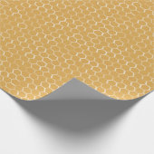Golden Honeycomb Pattern Cadeaupapier (Hoek)