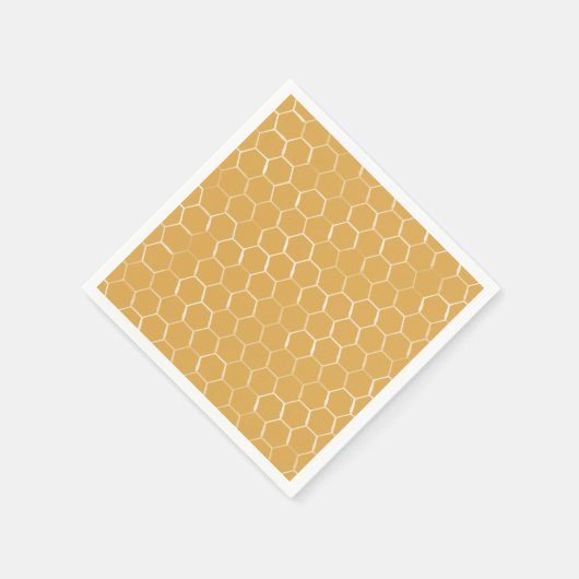 Golden Honeycomb Pattern Servet (Hoek)