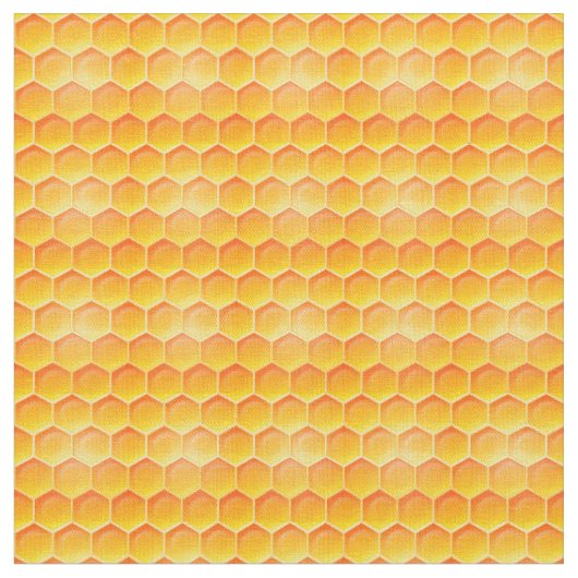 Golden Honeycomb Pattern Stof (Close Up)