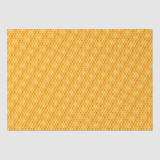 Golden Honeycomb Pattern Tissuepapier (Voorkant)