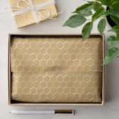 Golden Honeycomb Pattern Tissuepapier (Geschenk)