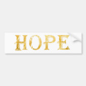 Golden Hope Tekst Bumpersticker (Voorkant)