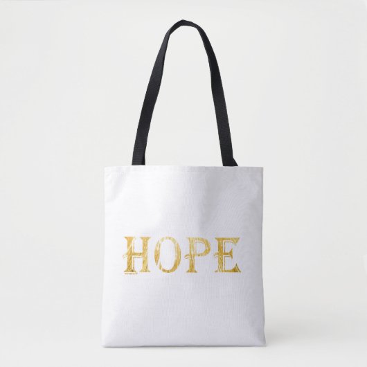 Golden Hope Tekst Canvas tas (Voorkant)