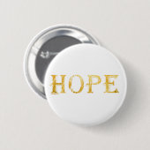 Golden Hope Text Round Badge (Devant & derrière)