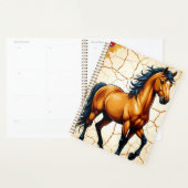 Golden Horse With Flowing Black Mane (Devant avec enveloppe)