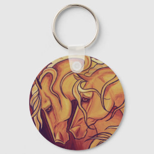 Golden Horses Sleutelhanger