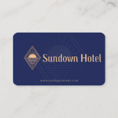 Golden Hotel Professional Manager Carte de visite (Dos)