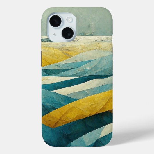 Golden Hour Abstract geometrisch patroon Case-Mate iPhone Case (Achterkant)