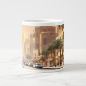 Golden Hour Al-Olaya District, Riyadh - Grande Mug (Devant)